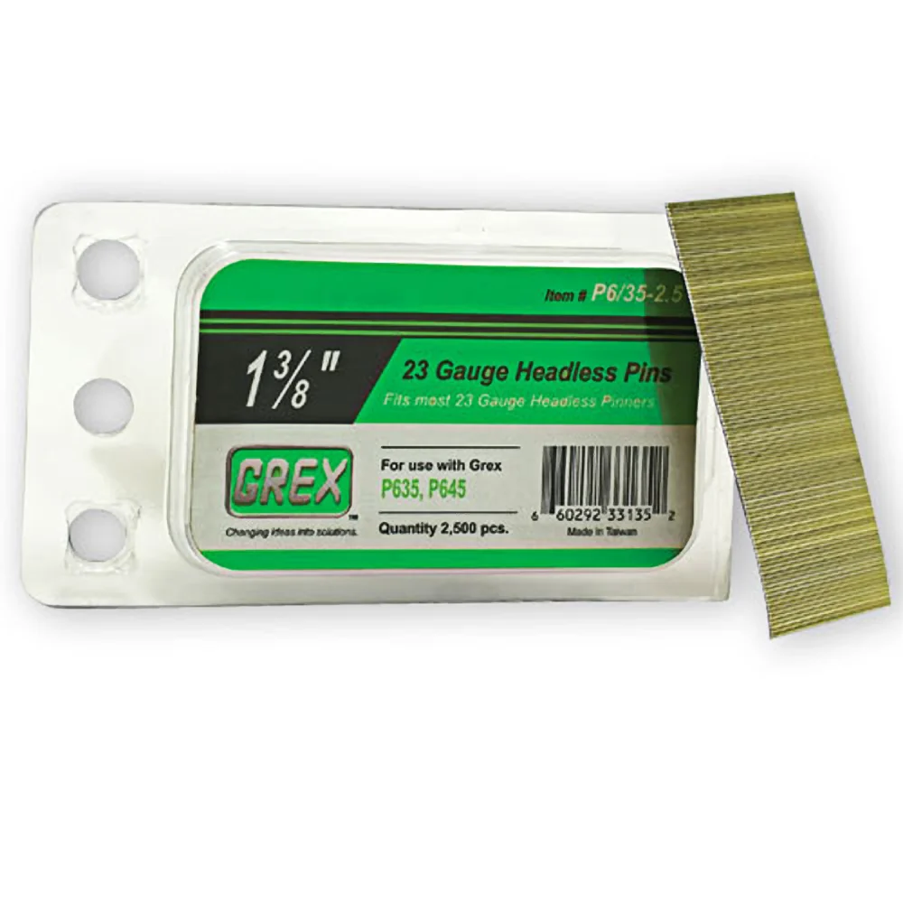 Enhanced Grex 23-Gauge Headless Pins - 1-1 2 in. - 10M Advanced