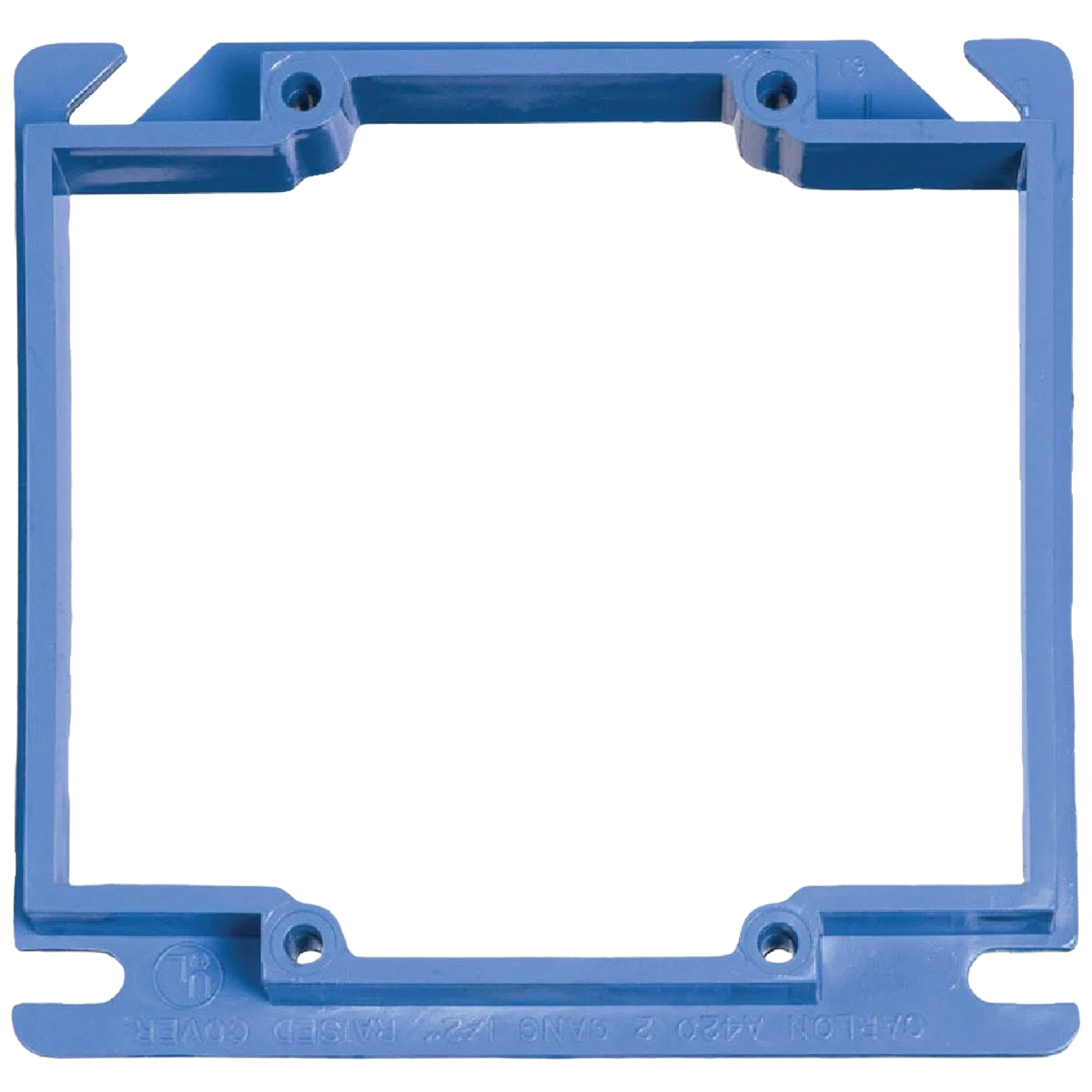Professional Carlon 5 8 in. Two Gang Square Raised Cover Dependable