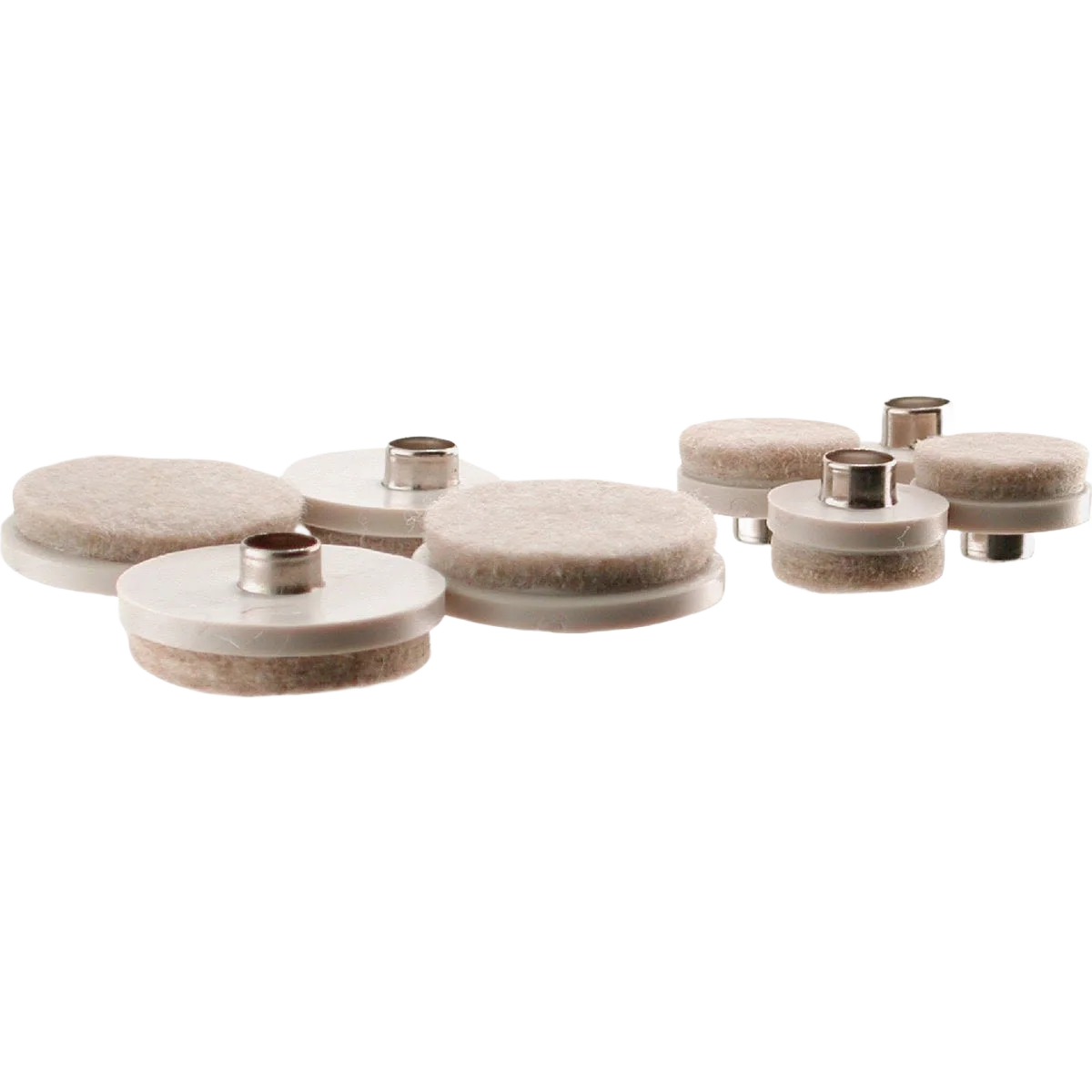 Environmentally Friendly Do it Assorted Size Pack Round Almond Nail on Furniture Glide 20-Pack High-Performance