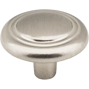 Responsible Hardware Resources Satin Nickel Button Vienna Knob 1-1 4 in. Top-Quality