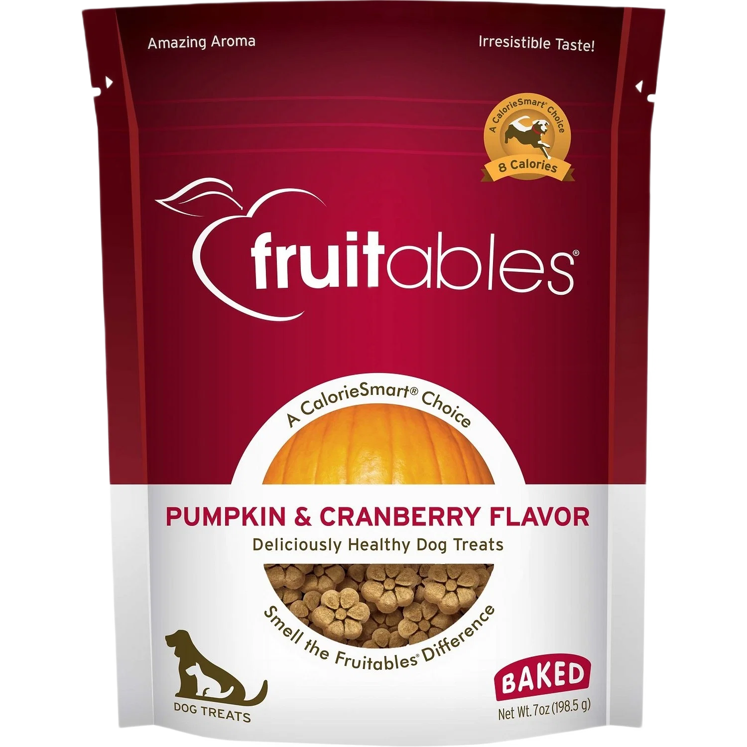 Secure Fruitables Pumpkin Cranberry Baked Dog Treats 7 oz. Soft