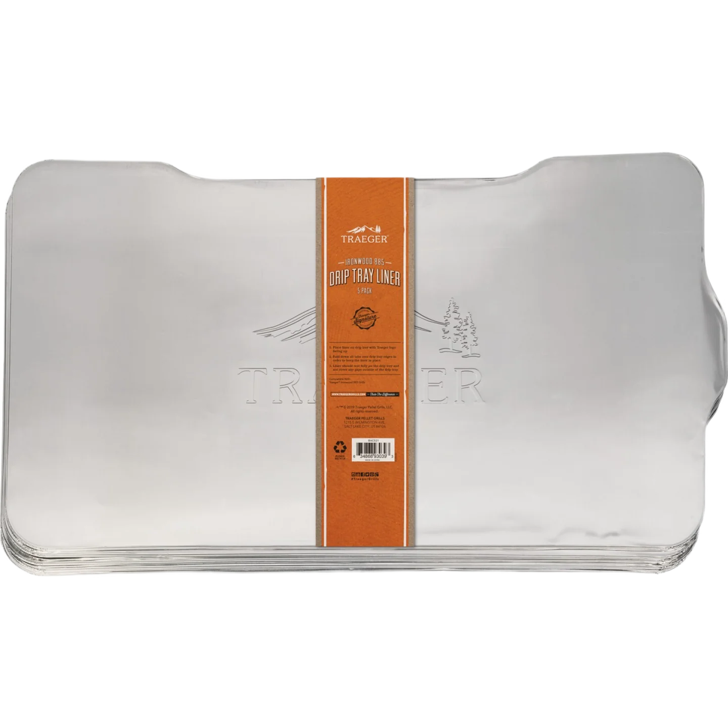 Next-Generation Traeger Ironwood 885 Aluminum Drip Tray Liners 5 Pack Modern