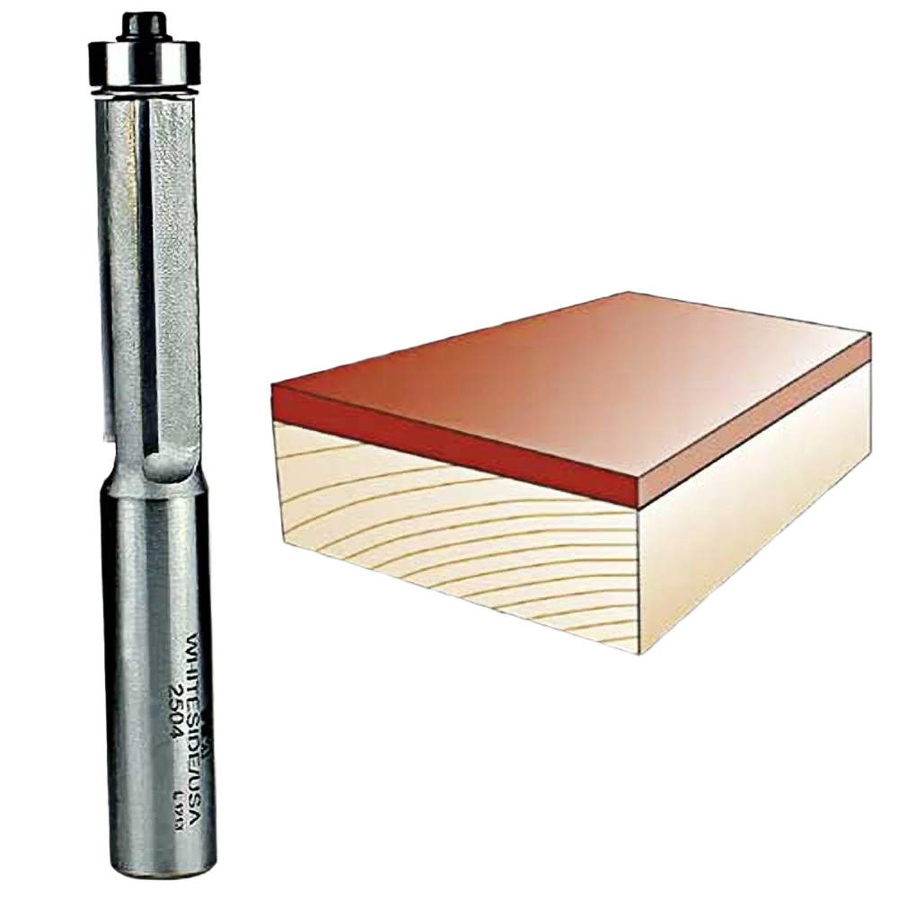 Original Whiteside Three Flute Flush Trim Bit 1 2 in. SH x 1 2 in. CD x 1-1 2 in. CL Detailed
