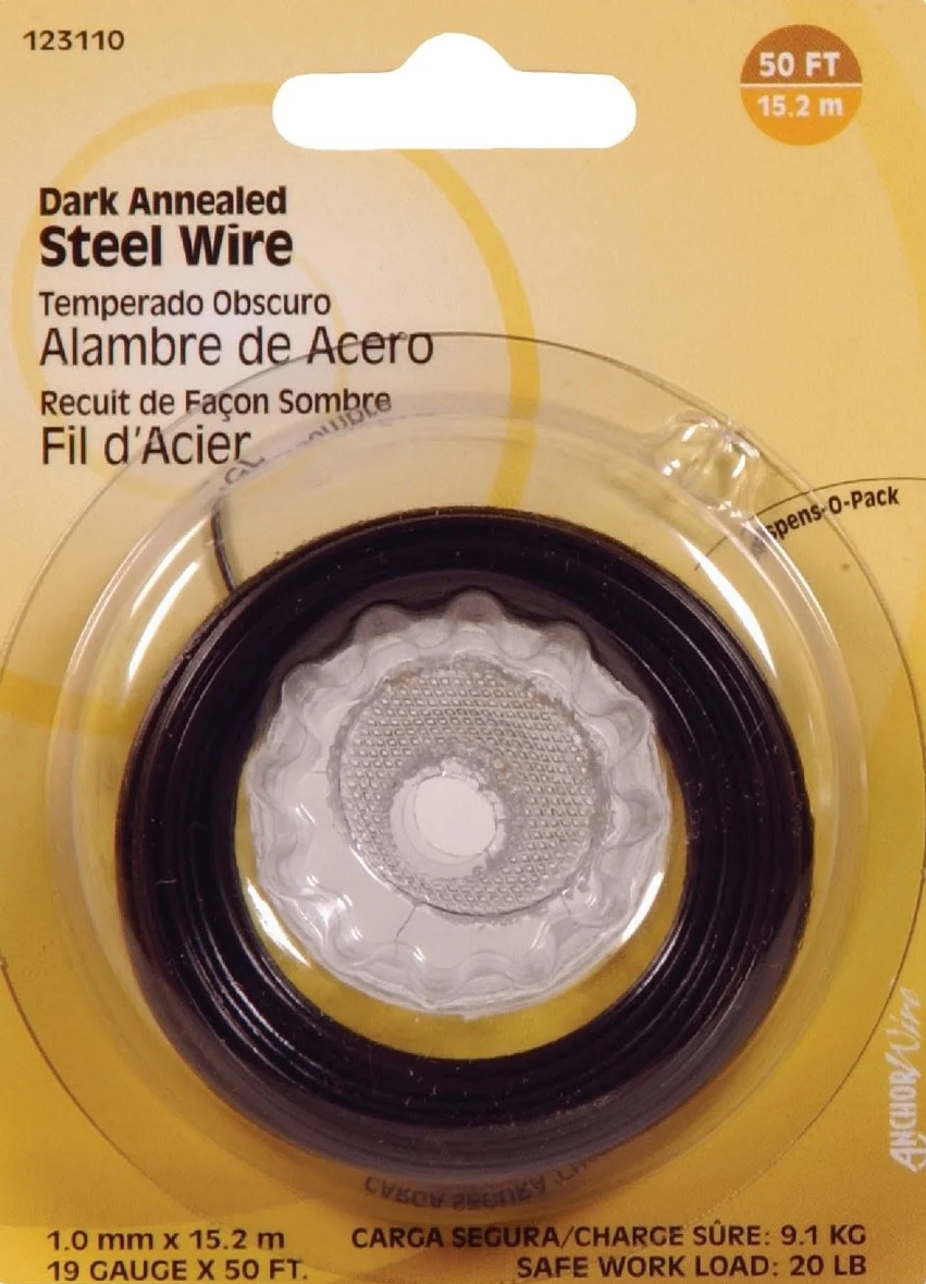 Casual Hillman 50 Ft. 19 Ga. Dark Annealed Steel General Purpose Wire Consistent