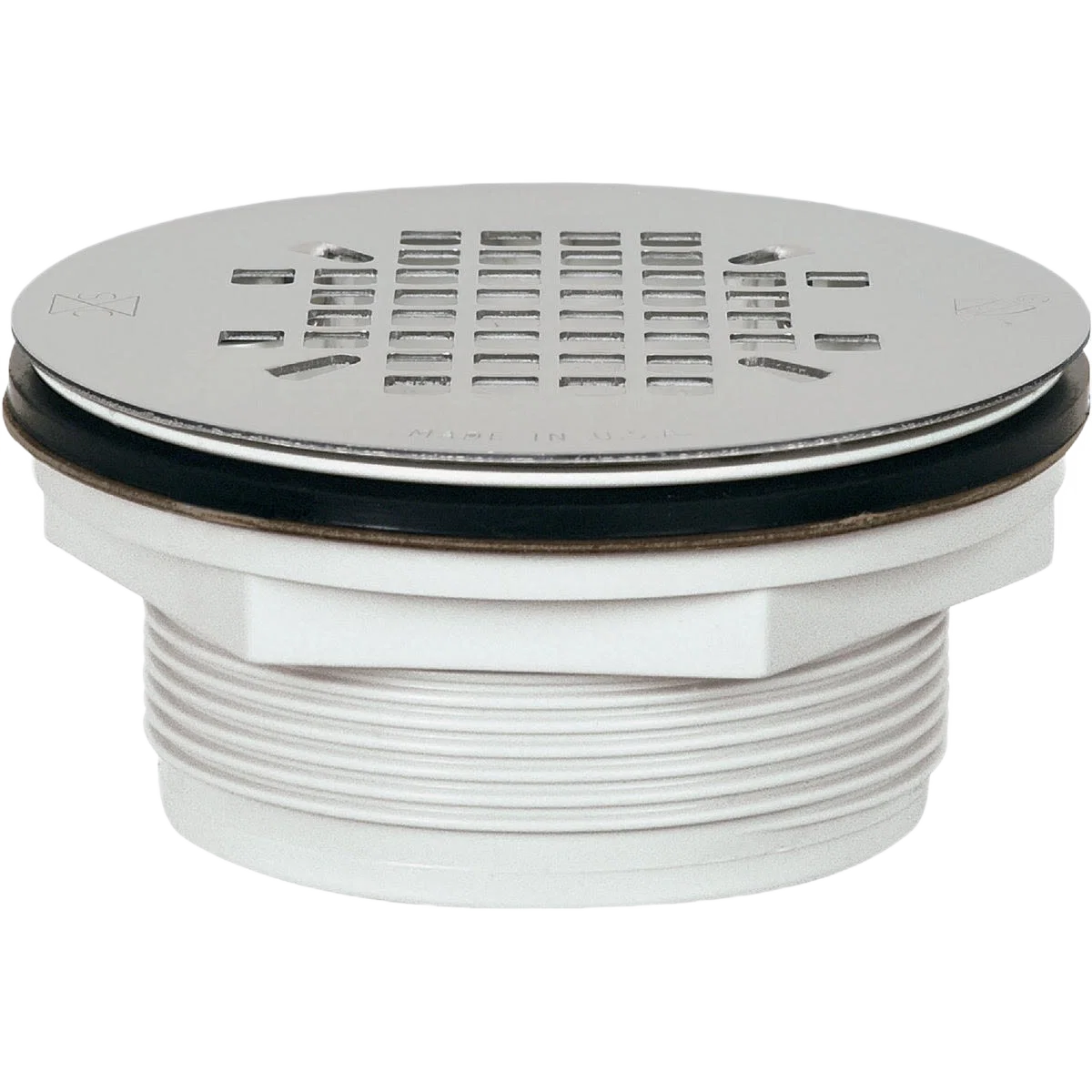 Functional Sioux Chief PVC No-Caulk Stainless Steel Shower Drain Strainer Original
