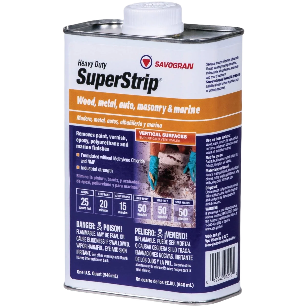 Smooth Savogran Superstrip Methylene Chloride Paint Varnish Stripper 1 Quart Trusted