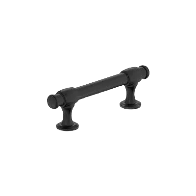 Original Amerock Winsome 3 Center-to-Center Matte Black Cabinet Pull Detailed