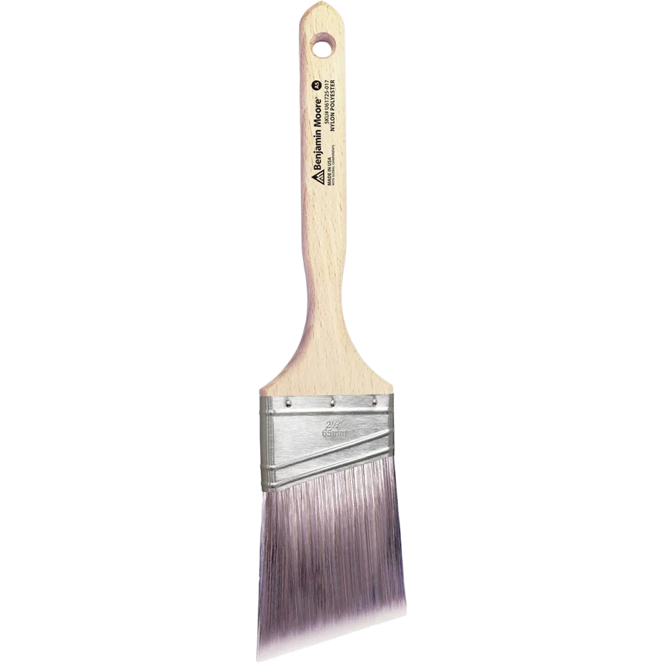 Stylish Benjamin Moore 2.5-In. Firm Nylon Polyester Angle-Sash Paint Brush First-Class