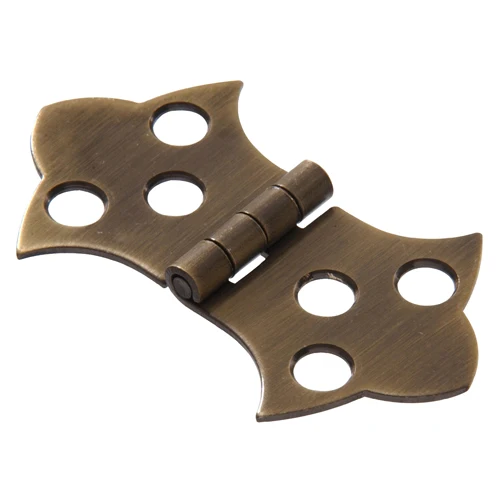 Organic Hillman 1-11 16 x 3-1 16 Solid Brass Decorative Hinge w Antique Brass Finish Pure