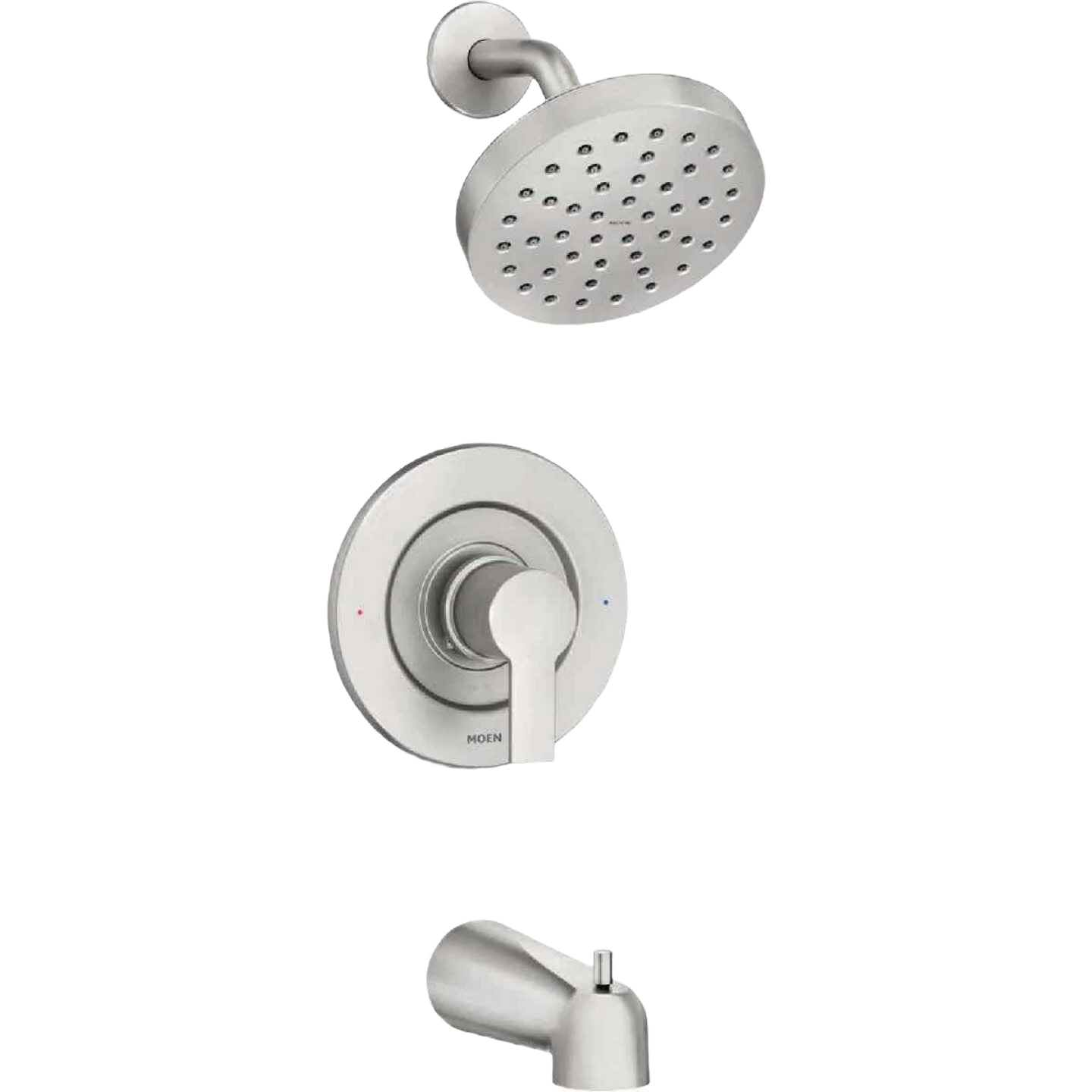 Artisan Moen Rinza Brushed Nickel Single Handle Tub Shower Trim High-End