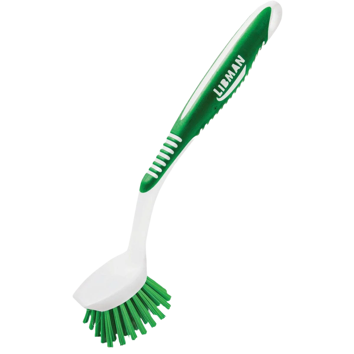First-Class Libman Green Polymer Fiber Ergonomic Kitchen Brush 8 in. Powerful