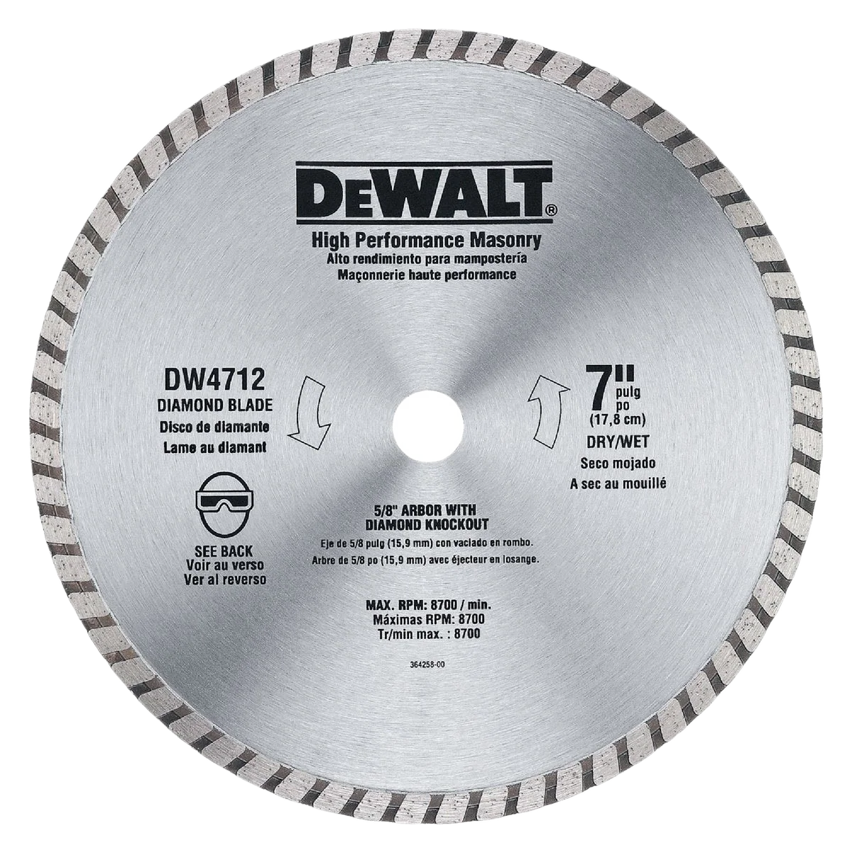 Dependable DEWALT 7 High Performance Diamond Saw Blade Modern