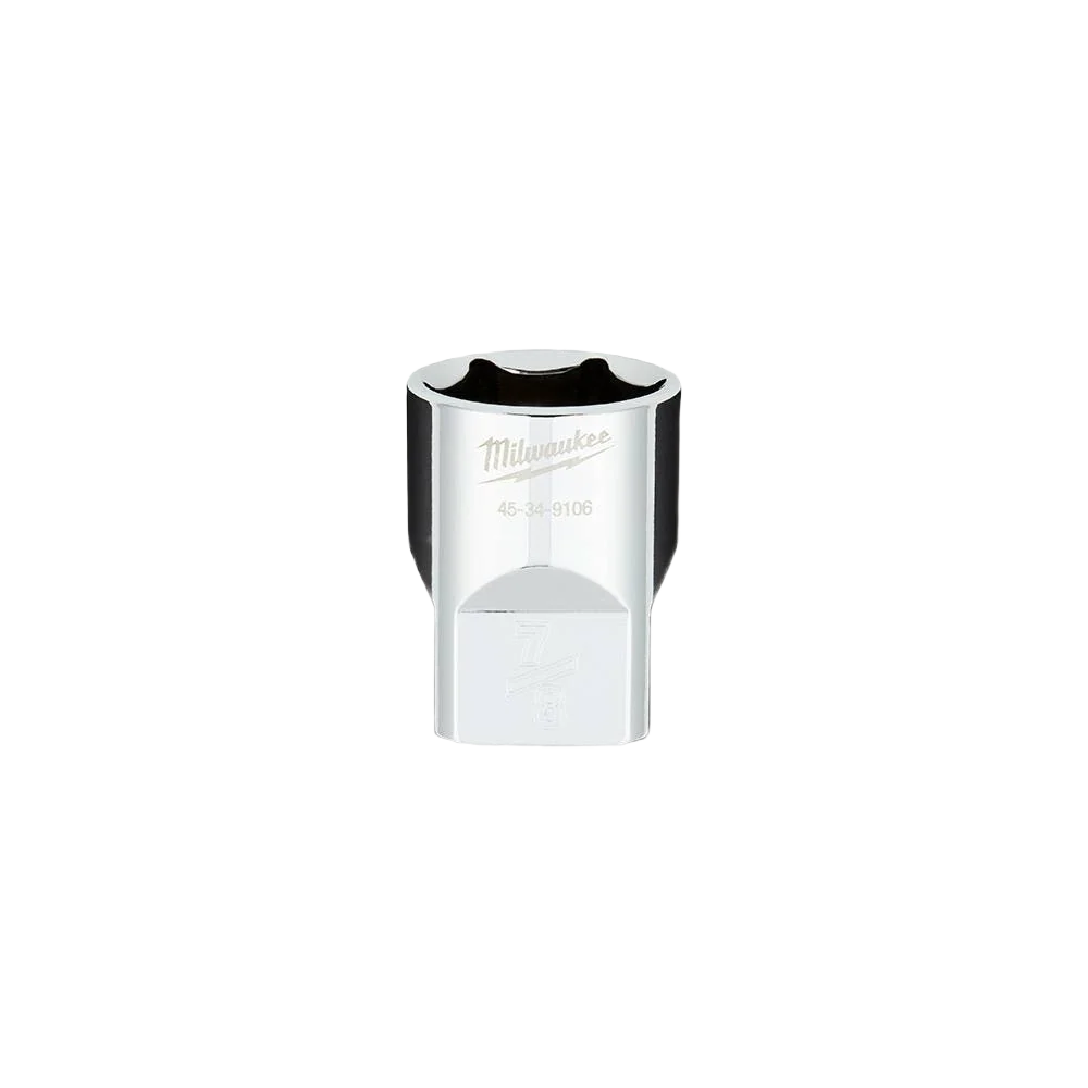 First-Class Milwaukee 1 2 Drive 7 8 Standard Socket w FOUR FLAT™ Sides Pure
