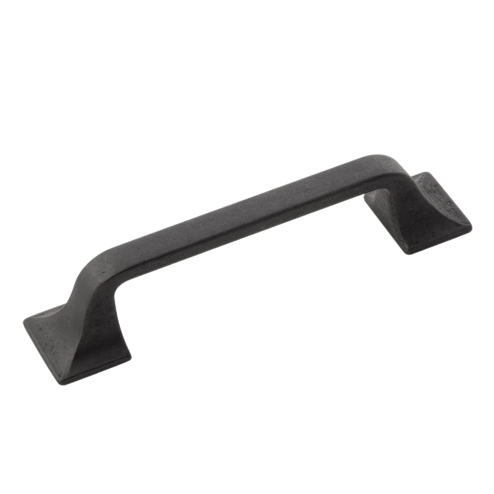 Safe Hickory Hardware 3-3 4 Black Iron Center-to-Center Forge Pull Lightweight