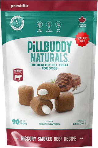 Artisan Presidio PillBuddy Beef Treats for Dogs 90-Count Enhanced