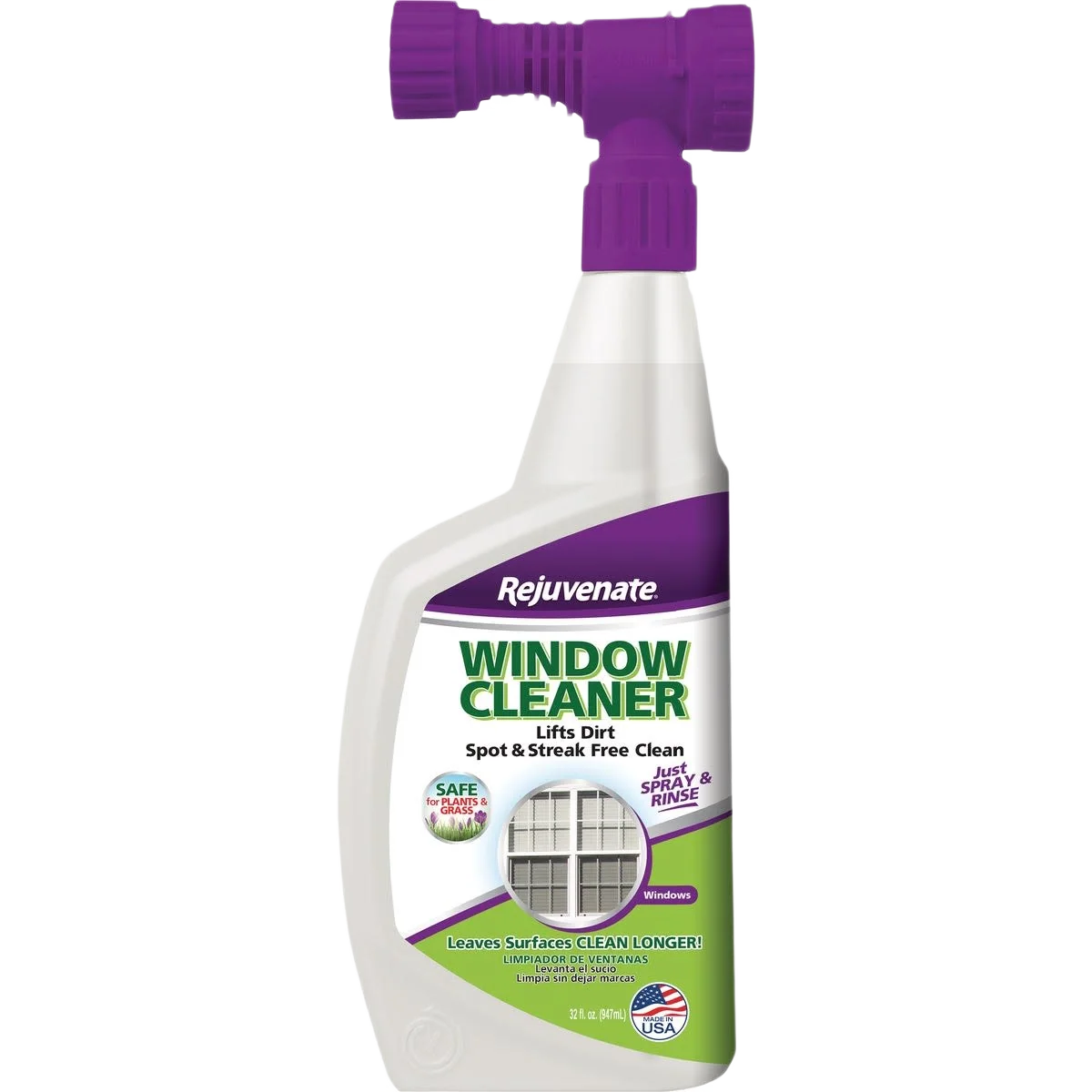Reusable Rejuvenate Outdoor Glass Surface Cleaner 32 oz. First-Class
