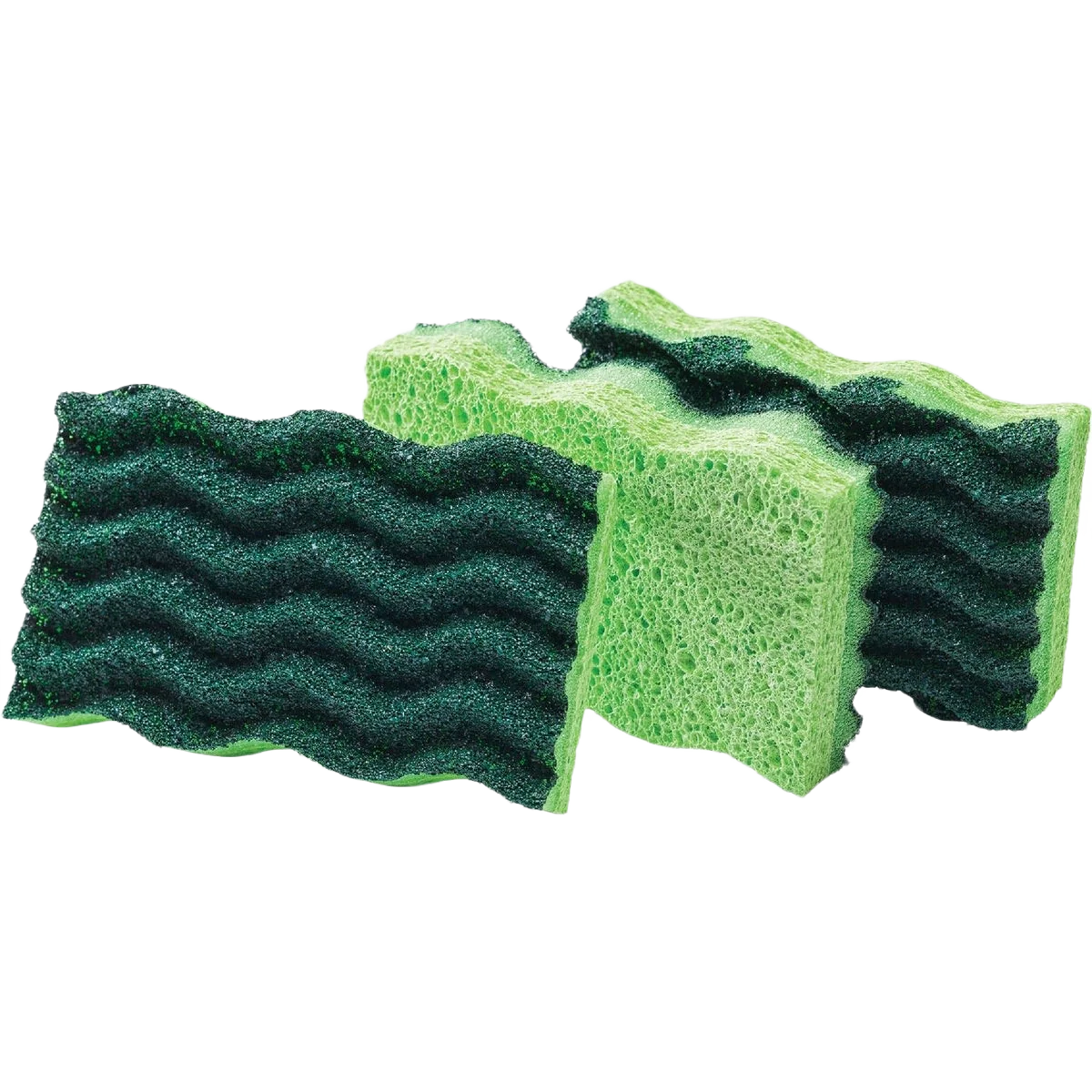 Sophisticated Libman Yellow and Green Heavy Duty Scrub Sponge 3-Pack Genuine