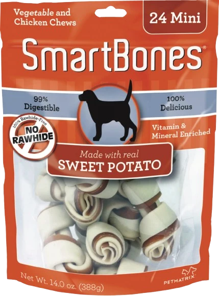 World-Class SmartBones Mini Sweet Potato Chews for Dogs 24-Pack Next-Generation