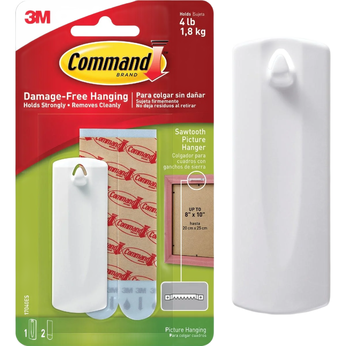 Unique 3M Command Sawtooth Adhesive Picture Hanger Functional