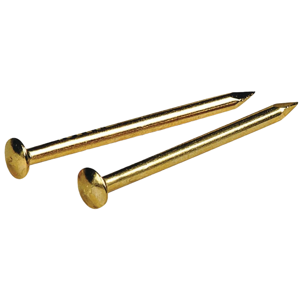 Easy-to-Use Anchor Wire 1 in. 16-Gauge 1.5 oz. Brass-Plated Steel Escutcheon Pins Premium