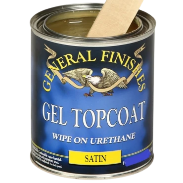 Durable General Finishes Oil Based Gel Topcoat Wipe-On Urethane Satin 1 2 Pint Responsible