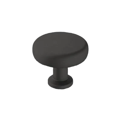 Functional Amerock Factor 1-1 4 Diameter Matte Black Cabinet Knob Long-Lasting