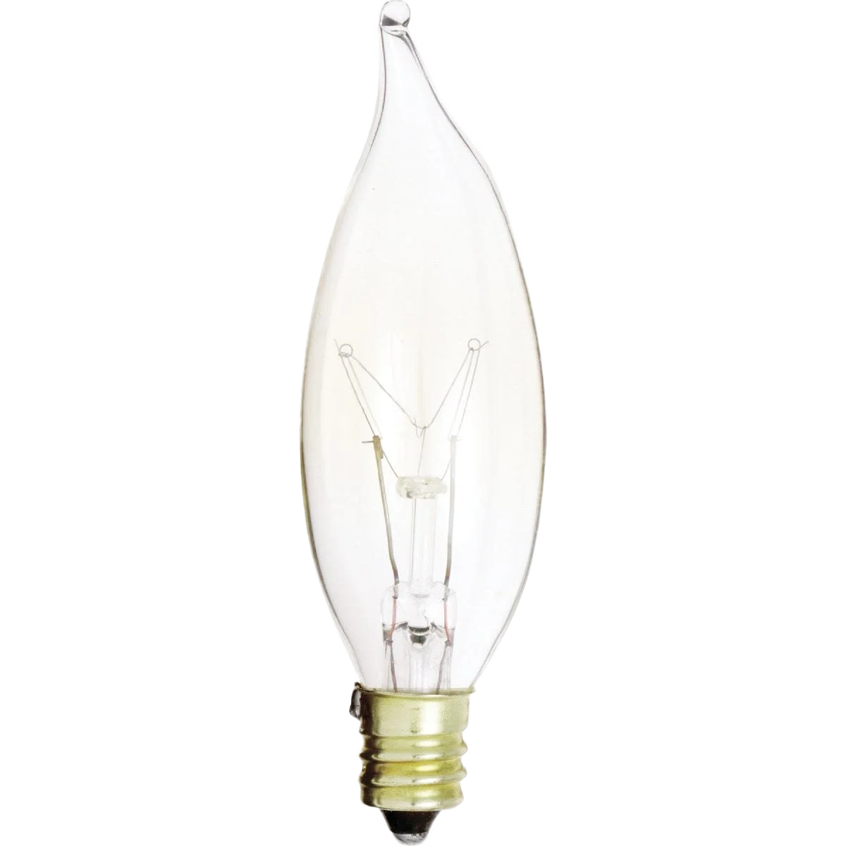 Organic Satco 15 Watt CA8 Incandescent Turn Tip Decorative Light Bulb 2-Pack Sophisticated
