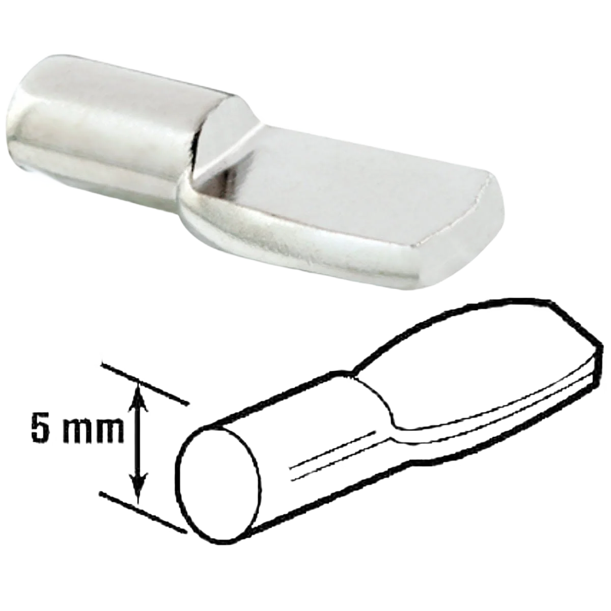 Outstanding Prime-Line 5mm Nickel Metal Shelf Support Peg 8-Ct Easy-to-Use