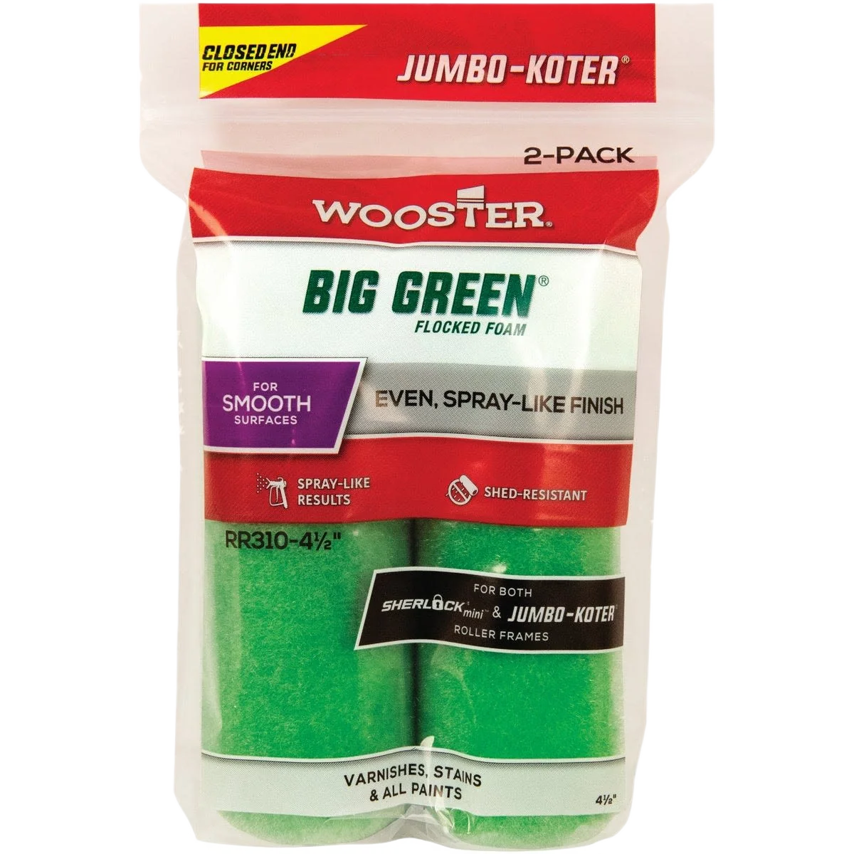Genuine Wooster Jumbo-Koter Flocked Foam Roller Cover Expertly Made