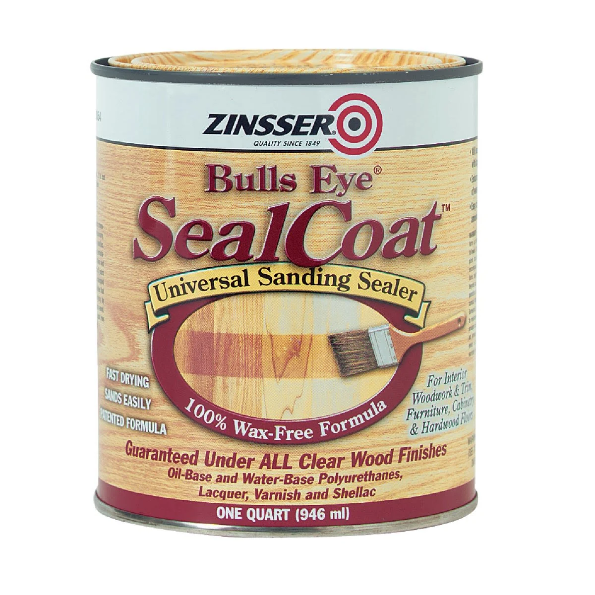 Fast Zinsser Bulls Eye Sealcoat Sanding Sealer 1 Quart Original Design