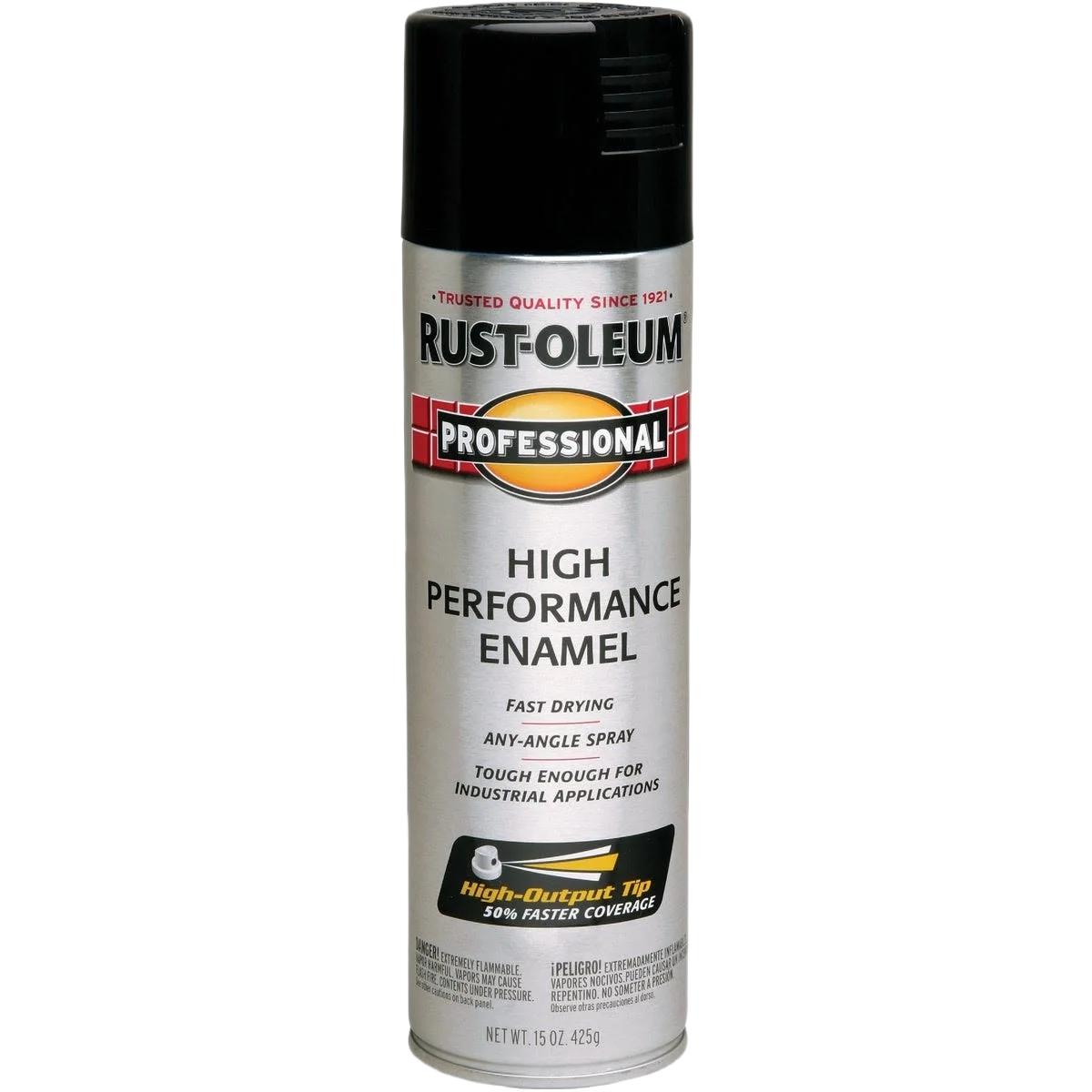 Stylish Rust-Oleum Professional Black High Performance Enamel Spray Paint 15 oz. Reliable