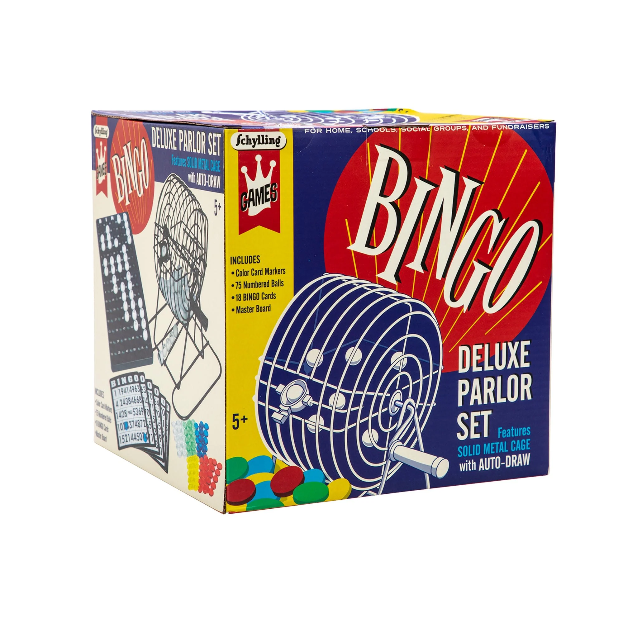 Authentic Schylling Bingo Game With Steel Cage Expertly Made