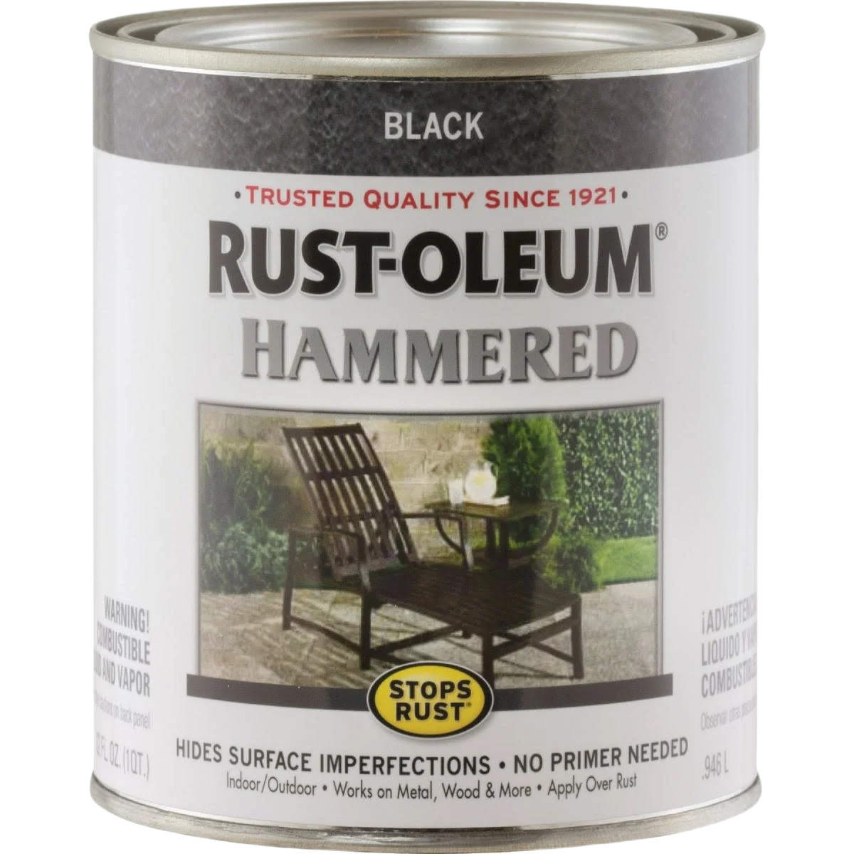 Artisan Rust-Oleum Hammered Black Paint 1 Quart Functional