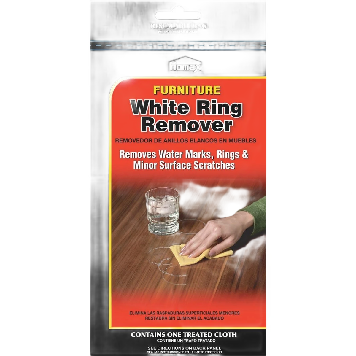 Natural Homax Furniture White Ring Remover Cloth Proven