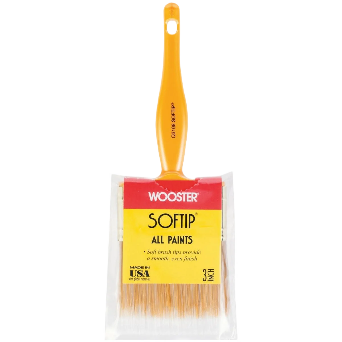 Detailed Wooster Softip Flat Wall Paint Brush 3 in. Durable