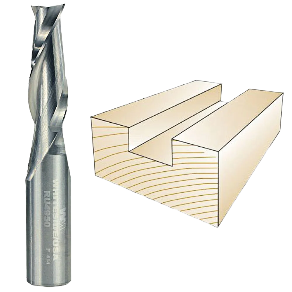 Superior Whiteside Spiral Upcut Bit 1 2 in. SH x 7 16 in. CD x 1-1 4 in. CL Premium