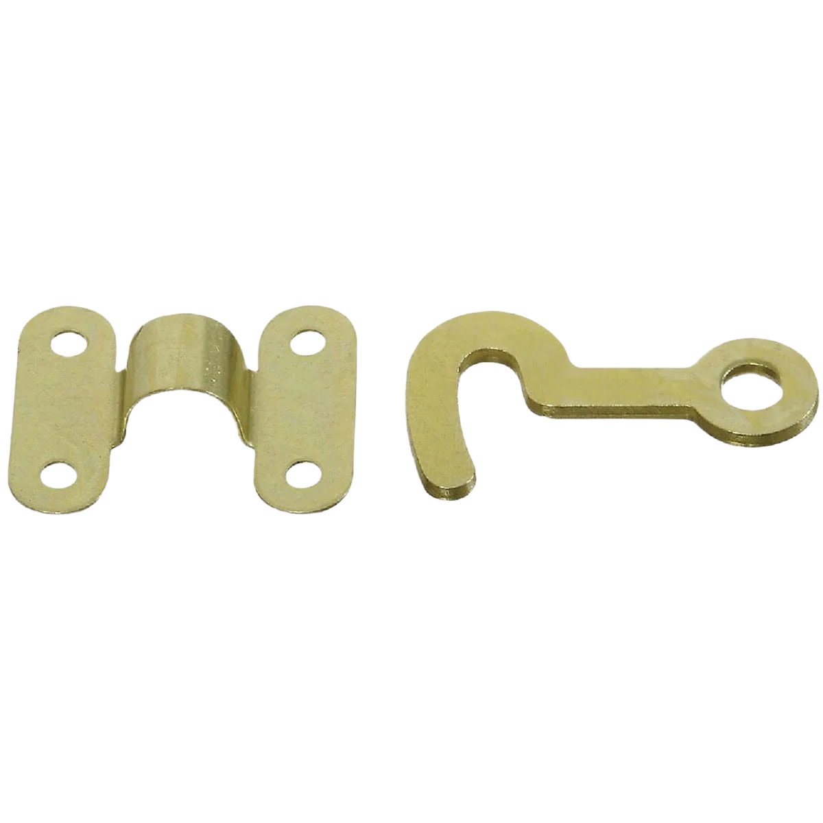 Contemporary National Hardware Solid Brass Hook And Staple 2 Count Healthy