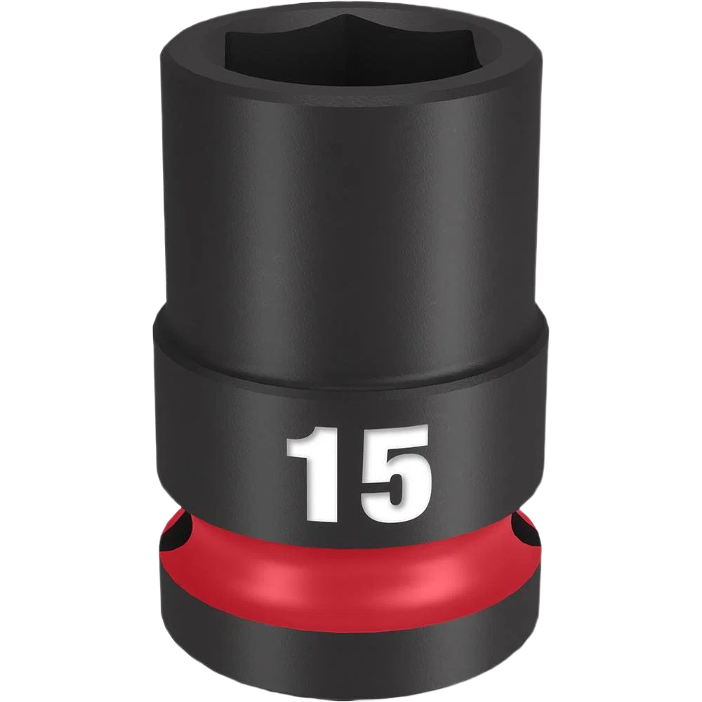 Fine Milwaukee SHOCKWAVE™ Impact Duty™ 1 2 Drive 15-mm 6 Point Socket High-Grade