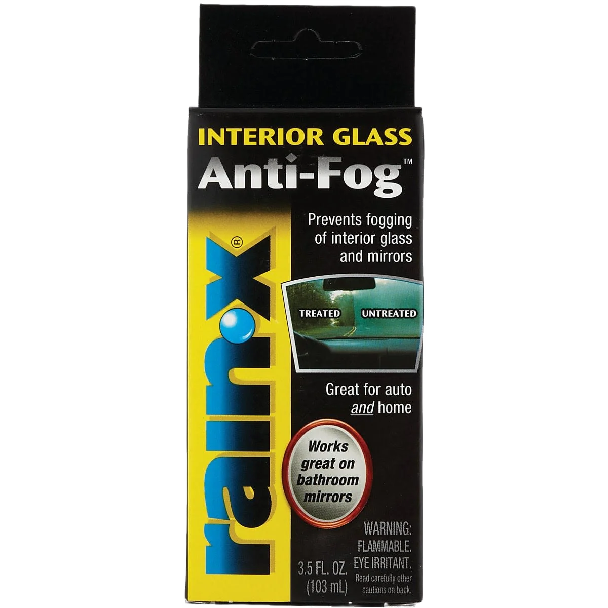 Luxury Rain-X Liquid Interior Glass Anti-Fog Cleaner 3.5 oz. Lightweight