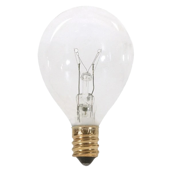 Carefully Designed Satco 10 Watt G12 1 2 Pear Incandescent Candelabra Base Light Bulb Superior