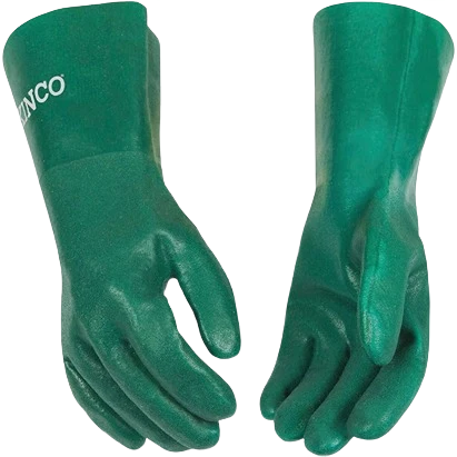 Artisan Kinco Men's Large Green PVC Coated Gloves Breathable