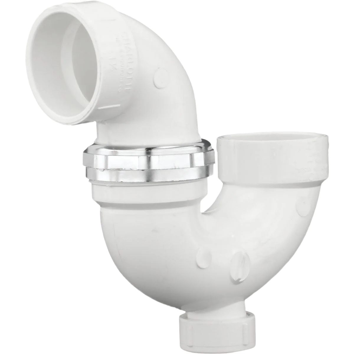 Consistent Charlotte Pipe Adjustable P-Trap with Union and Cleanout Pure