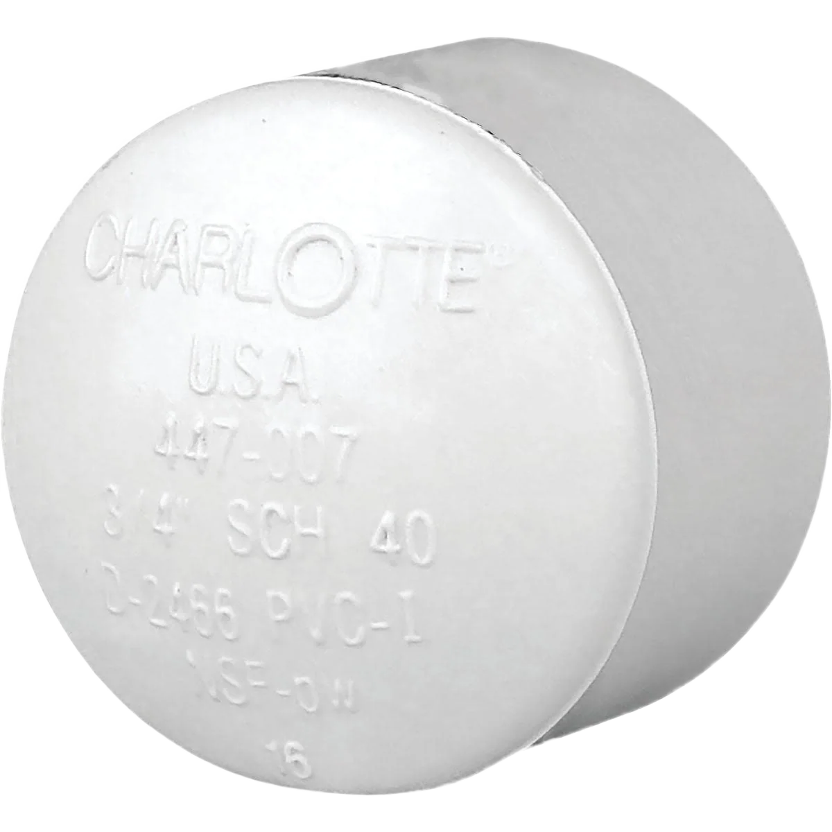 Fine Crafted Charlotte Pipe 3 4 In. Schedule 40 PVC Pressure Cap Pure