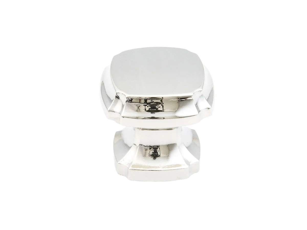 User-Friendly Schaub Polished Nickel Empire Square Knob Lightweight