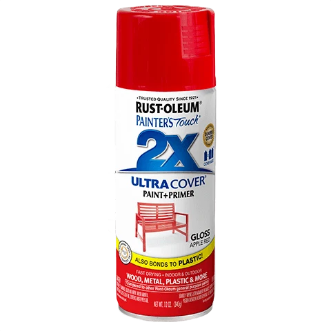 Responsible Rust-Oleum Painters' Touch 2X Ultra Cover Gloss Apple Red Spray Paint 12 oz. Stylish