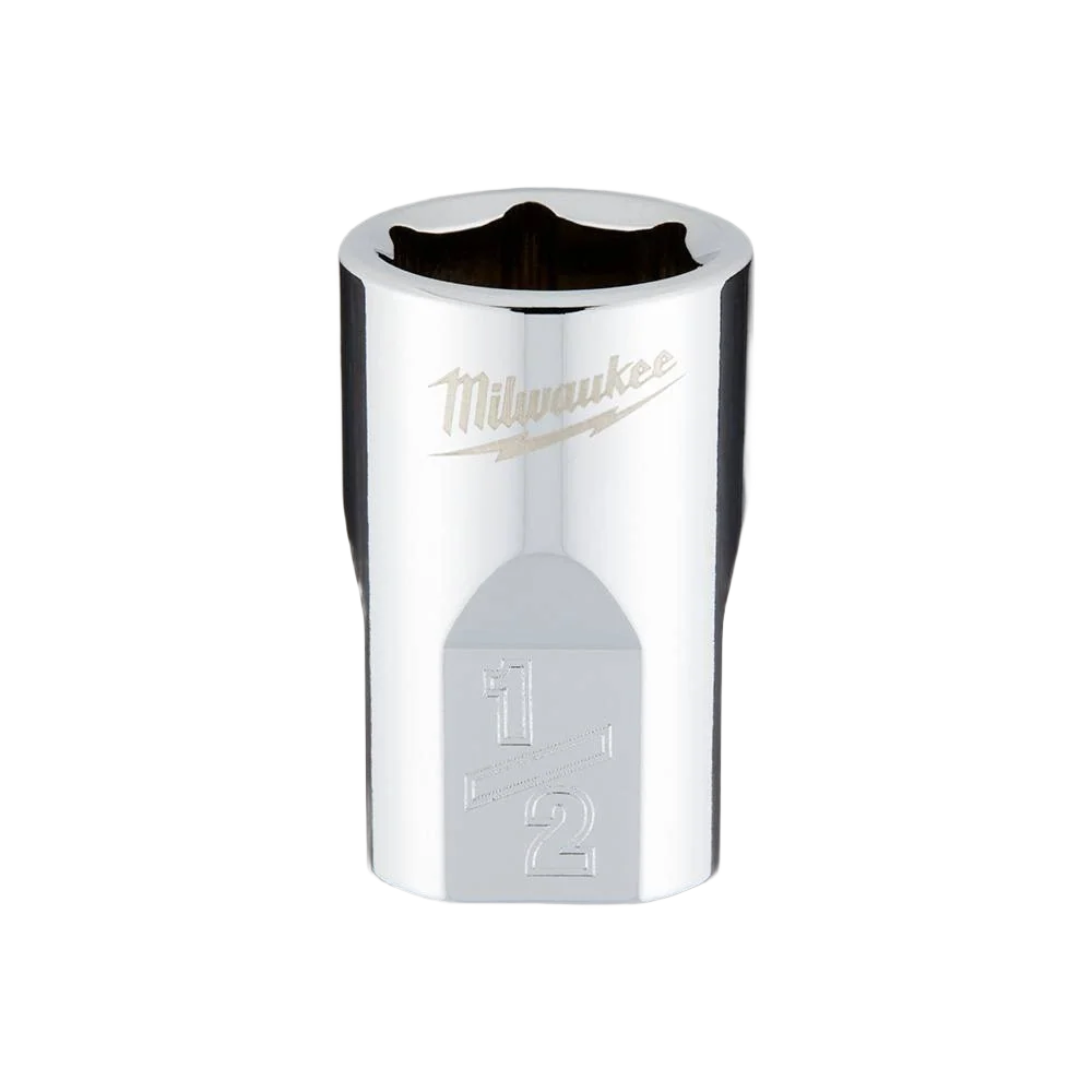 Recyclable Milwaukee 3 8 Drive 1 2 Standard Socket w FOUR FLAT™ Sides Verified