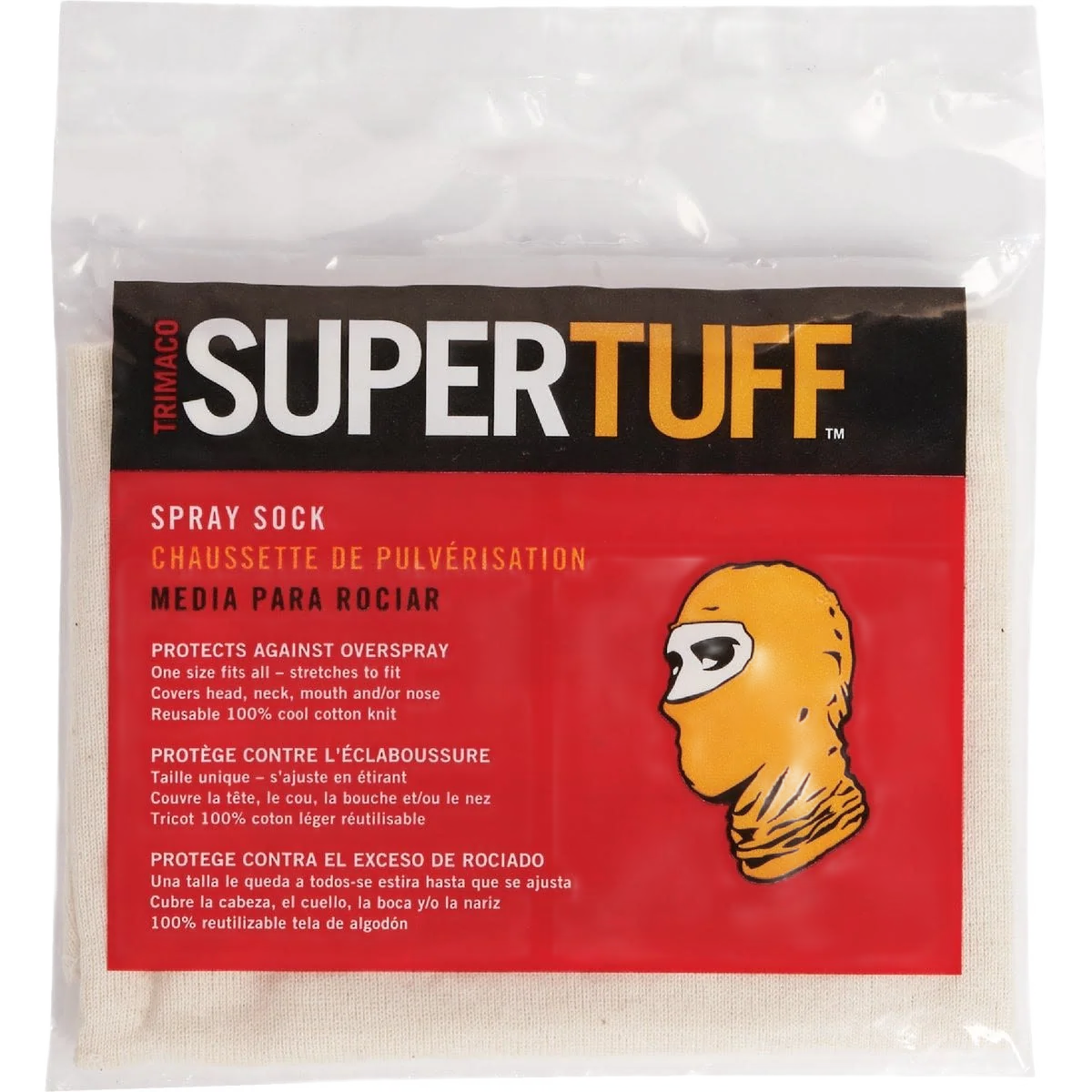 Natural Trimaco SuperTuff Spray Sock Hood Traditional