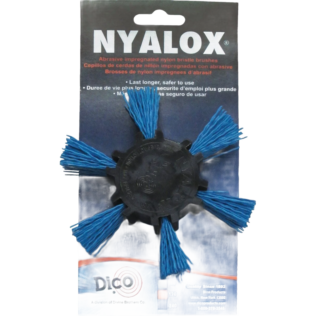 Smooth Nyalox 4 in. 240 Fine Grit Flap Brush Modern