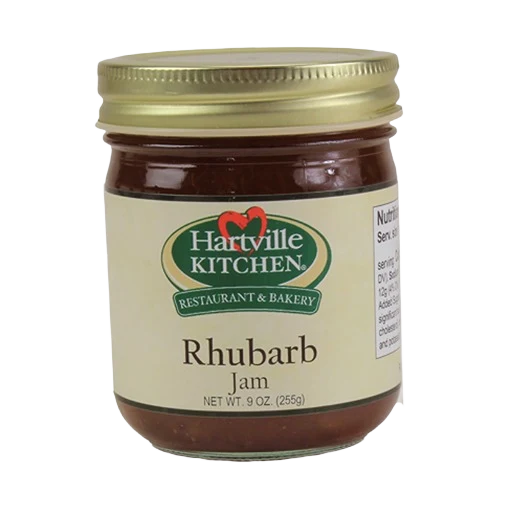 Relaxed Hartville Kitchen Rhubarb Jam 9 oz. Certified