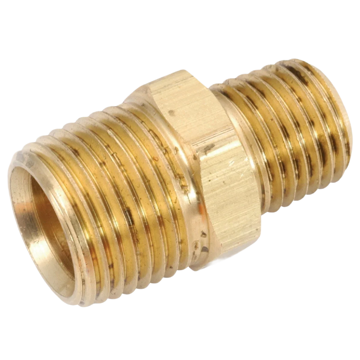 Excellent Anderson Metals Reducing Hex Red Brass Nipple 3 4 In. x 1 2 In. Artisan